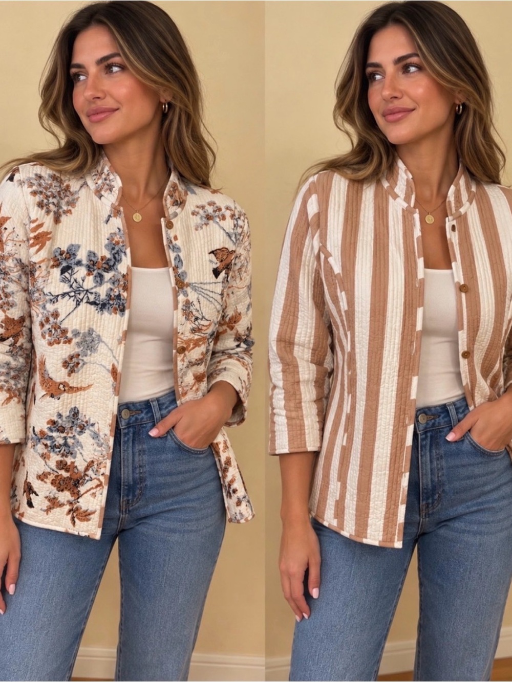 Handmade Quilt Jacket 2 in 1 Reversible
